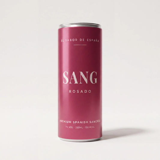 SANG Rosado - Rosé sangría in blik · Tray van 12